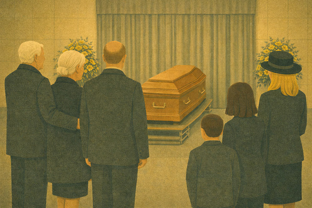 A simple funeral